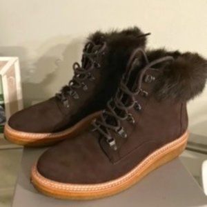 Botkier Burgundy Suede Winter Boots